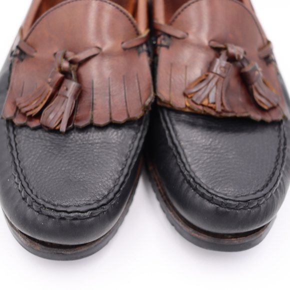 Allen Edmonds Nashua Brown & Black Tassel Loafers Mens 10.5 - Picture 3 of 15